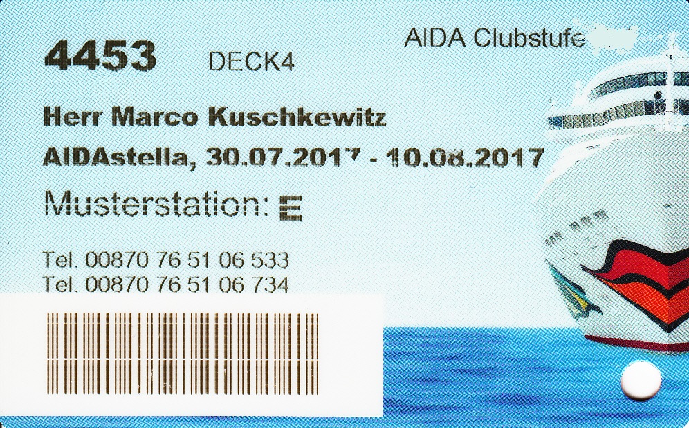 AIDA stella Spanien - Portugal - 30.07.-10.08.2017